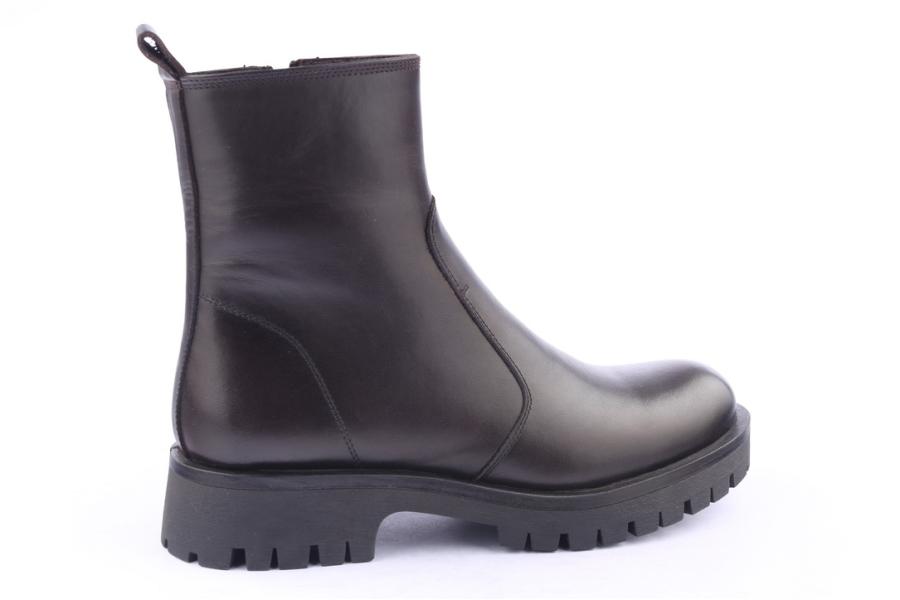 D.moro Shoes Men Leather Ankle Boots For Winter: M001 Brown (Wholesale)