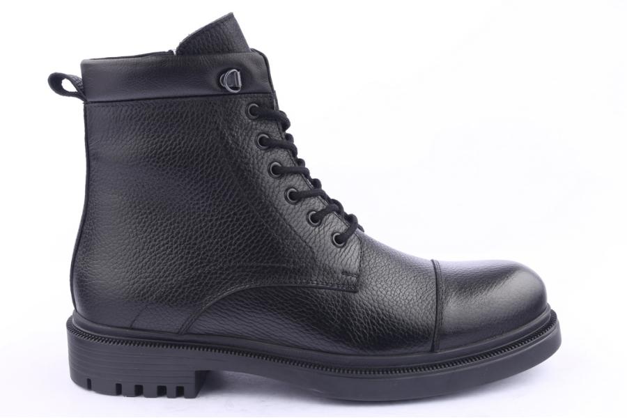 d.moro shoes Men Leather Ankle Boots for Winter: M008 Black (Wholesale)