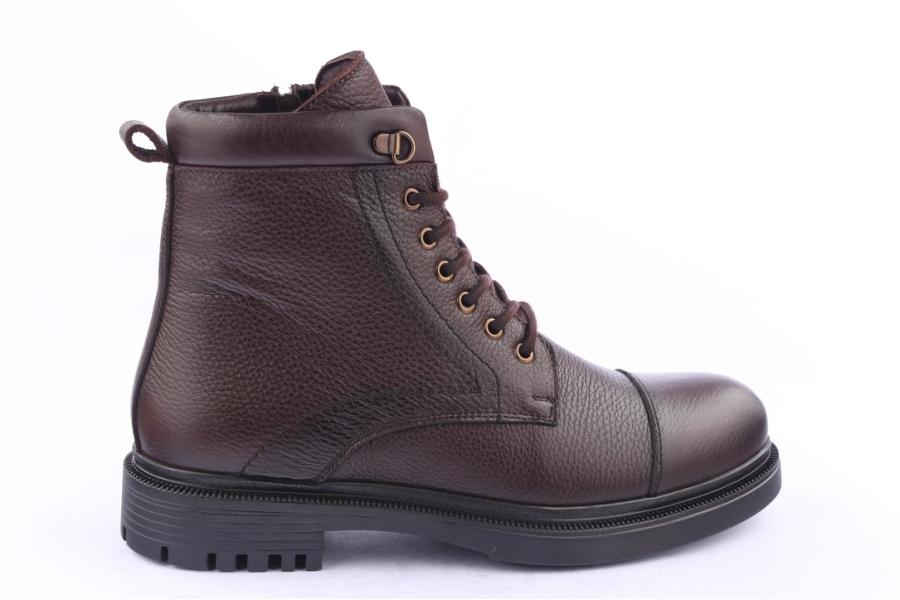 d.moro shoes Men Leather Ankle Boots for Winter: M008 Brown (Wholesale)