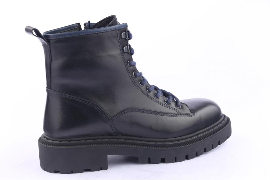 D.moro Shoes Men Leather Ankle Boots For Winter: M010 Black (Wholesale)