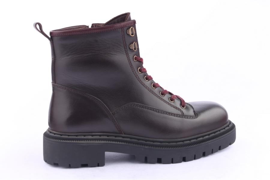 D.moro Shoes Men Leather Ankle Boots For Winter: M010 Brown (Wholesale)