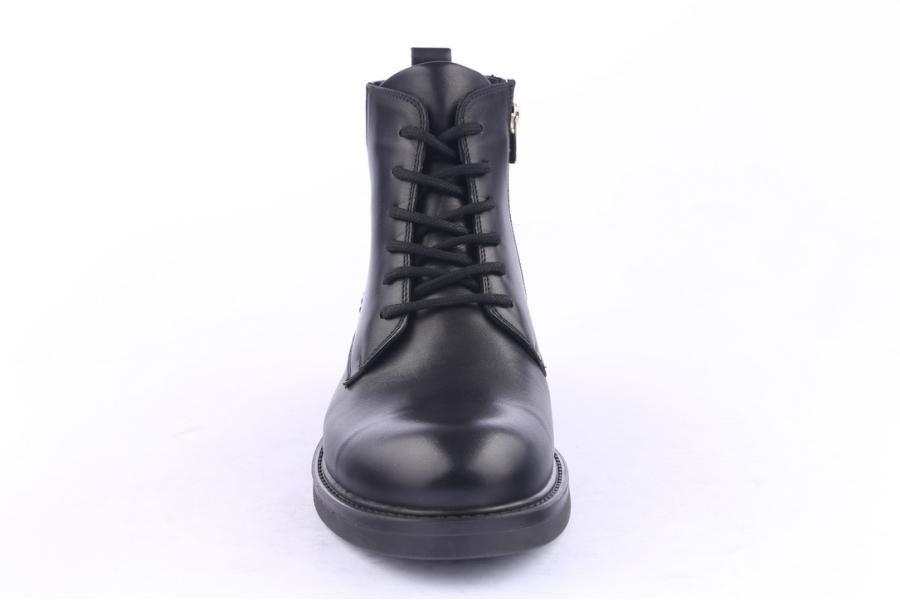 D.moro Shoes Men Leather Ankle Boots For Winter: M011 Black (Wholesale)