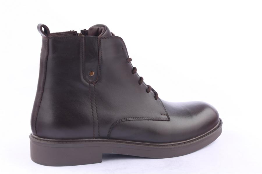 D.moro Shoes Men Leather Ankle Boots For Winter: M011 Brown (Wholesale)