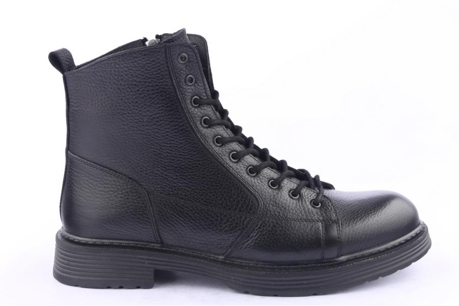 d.moro shoes Men Leather Ankle Boots for Winter: M012 Black (Wholesale)