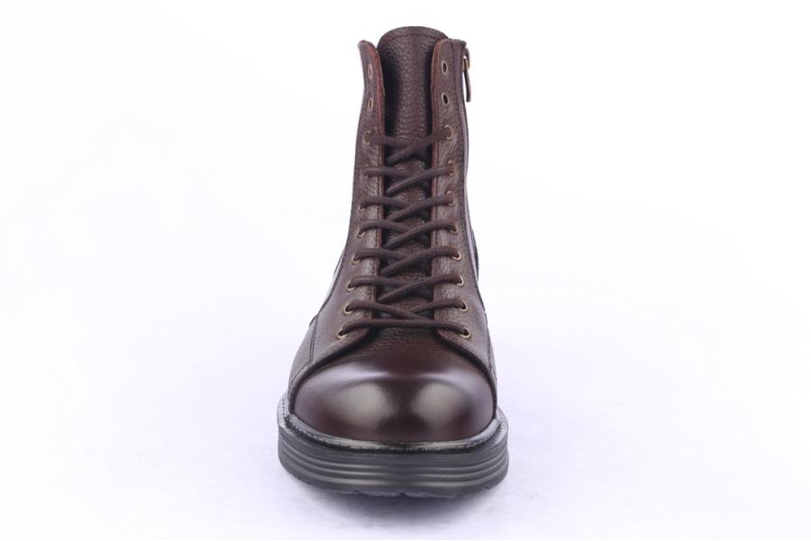 D.moro Shoes Men Leather Ankle Boots For Winter: M012 Brown (Wholesale)