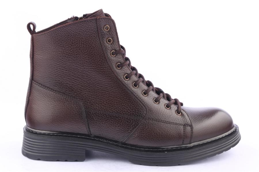 d.moro shoes Men Leather Ankle Boots for Winter: M012 Brown (Wholesale)