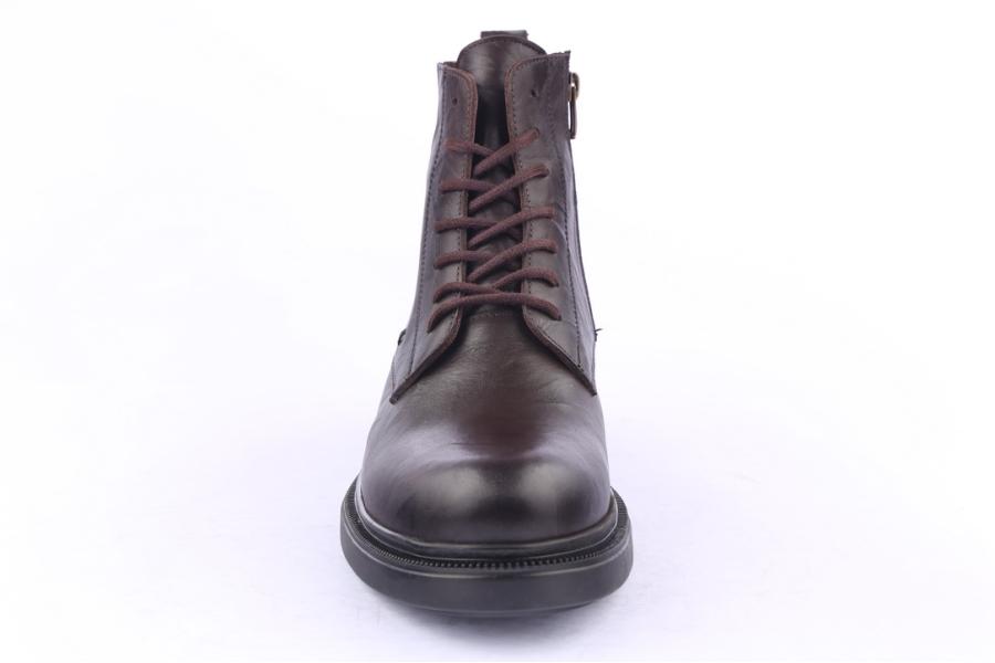 D.moro Shoes Men Leather Ankle Boots For Winter: M013 Brown (Wholesale)