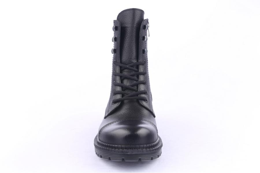 D.moro Shoes Men Leather Ankle Boots For Winter: M016 Black (Wholesale)
