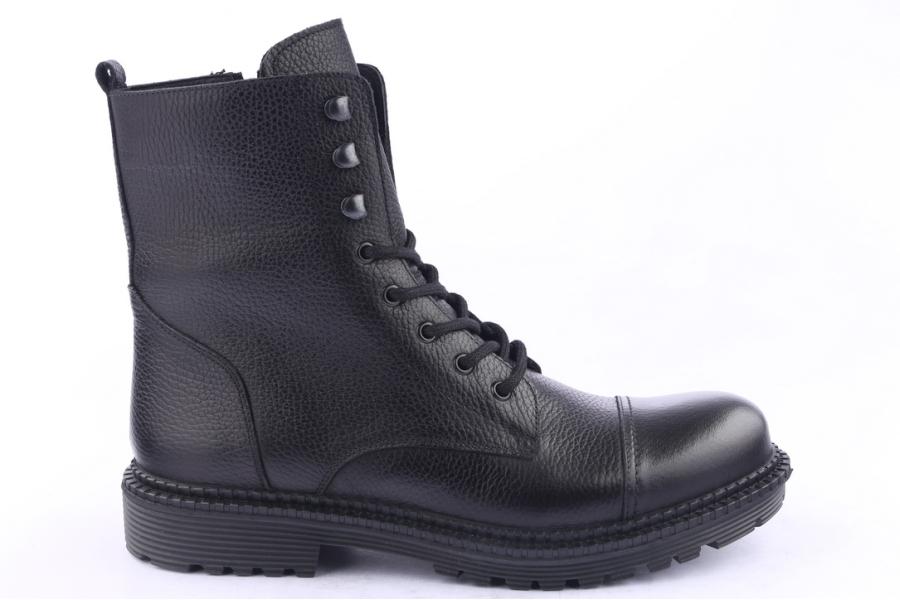 d.moro shoes Men Leather Ankle Boots for Winter: M016 Black (Wholesale)