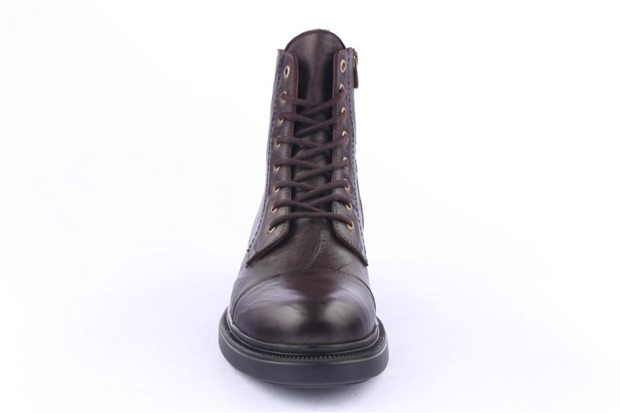 D.moro Shoes Men Leather Ankle Boots For Winter: M019 Brown (Wholesale)