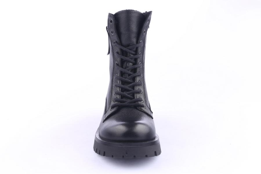 D.moro Shoes Men Leather Ankle Boots For Winter: M02 Black (Wholesale)