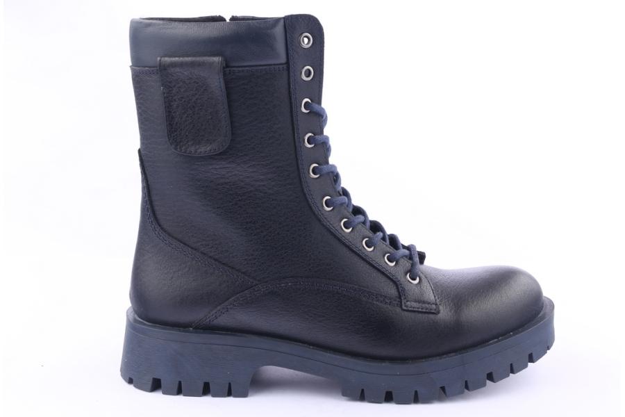 d.moro shoes Men Leather Ankle Boots for Winter: M02 Navy Blue (Wholesale)