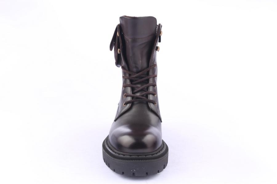 D.moro Shoes Men Leather Ankle Boots For Winter: M021 Brown (Wholesale)