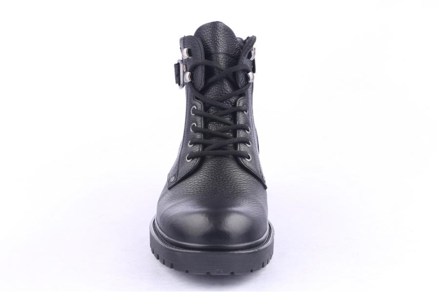 D.moro Shoes Men Leather Ankle Boots For Winter: M024 Black (Wholesale)