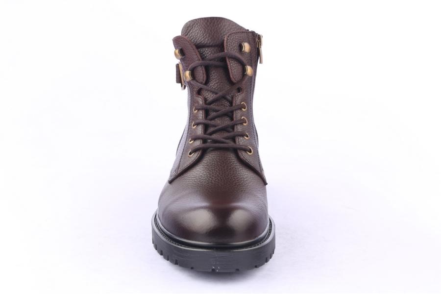 D.moro Shoes Men Leather Ankle Boots For Winter: M024 Brown (Wholesale)