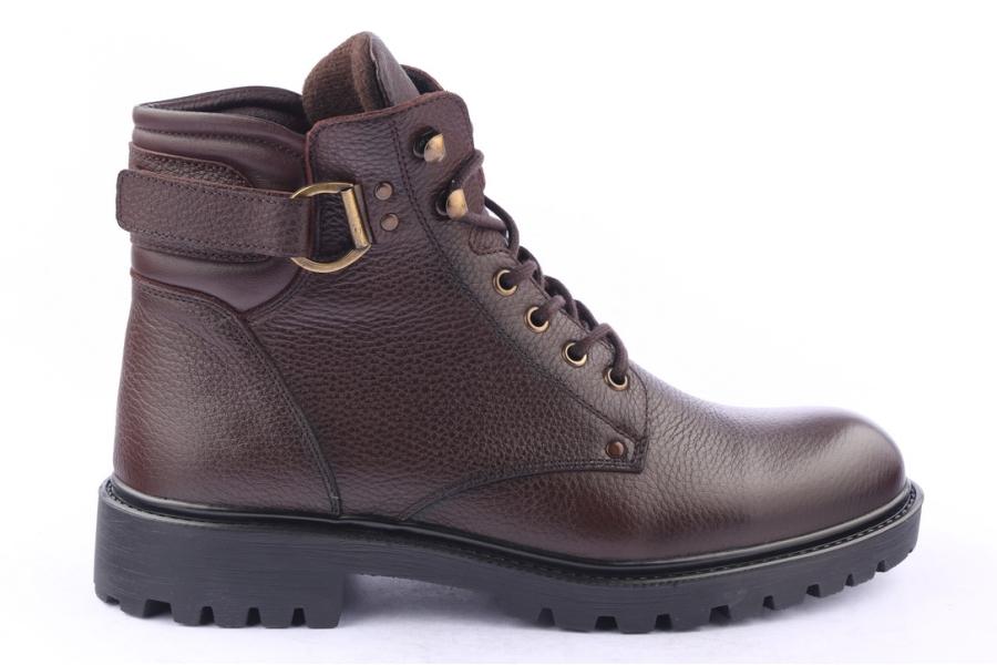 d.moro shoes Men Leather Ankle Boots for Winter: M024 Brown (Wholesale)