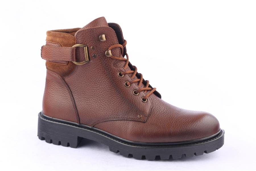 D.moro Shoes Men Leather Ankle Boots For Winter: M024 Tan (Wholesale)
