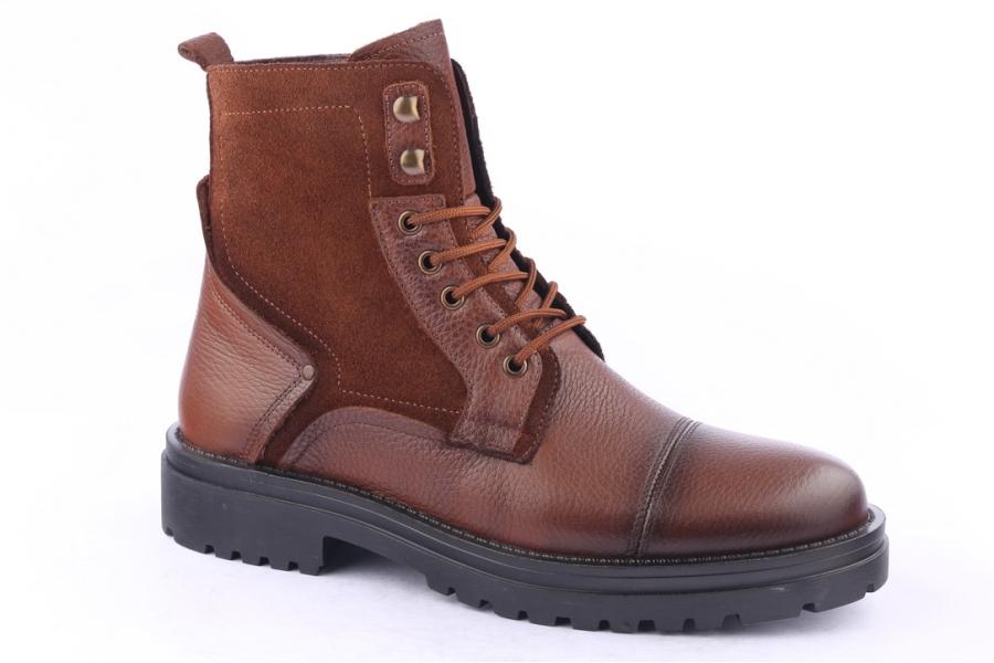 D.moro Shoes Men Leather Ankle Boots For Winter: M025 Tan (Wholesale)