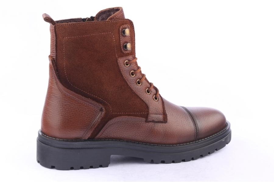 D.moro Shoes Men Leather Ankle Boots For Winter: M025 Tan (Wholesale)