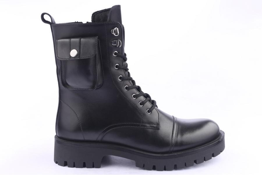 d.moro shoes Men Leather Ankle Boots for Winter: M027 Black (Wholesale)