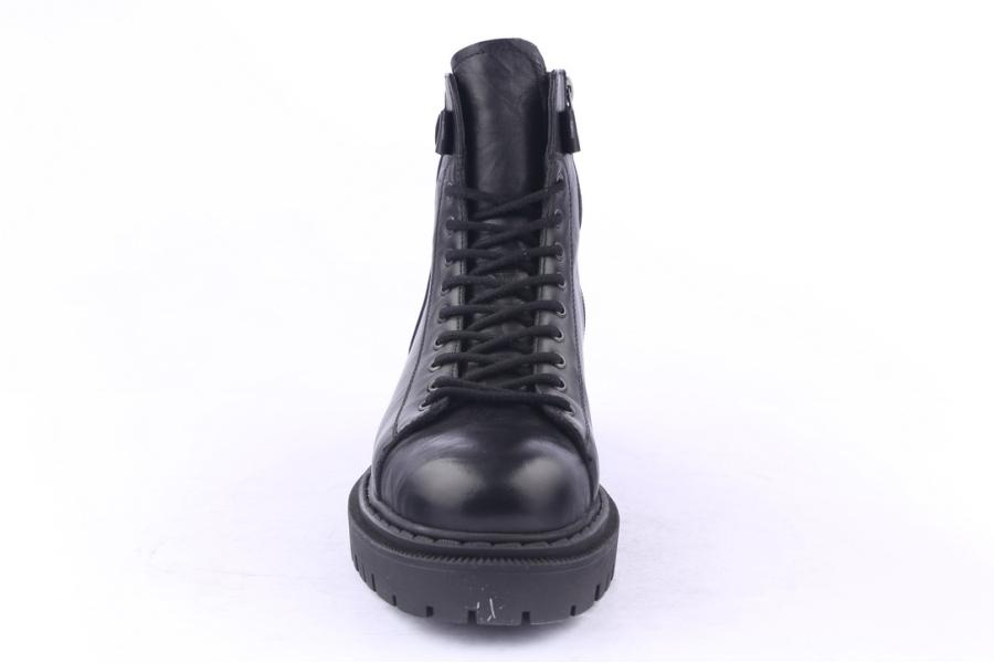 D.moro Shoes Men Leather Ankle Boots For Winter: M028 Black (Wholesale)