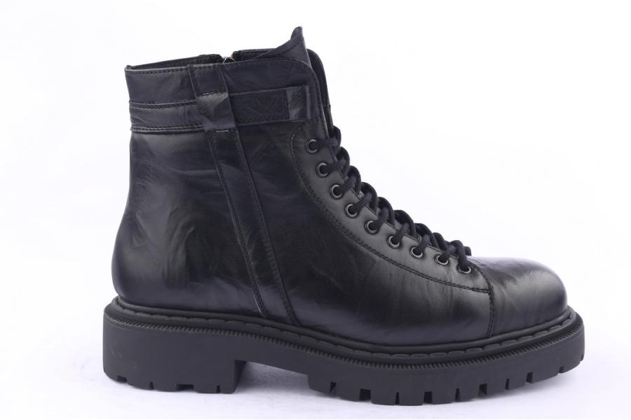 d.moro shoes Men Leather Ankle Boots for Winter: M028 Black (Wholesale)