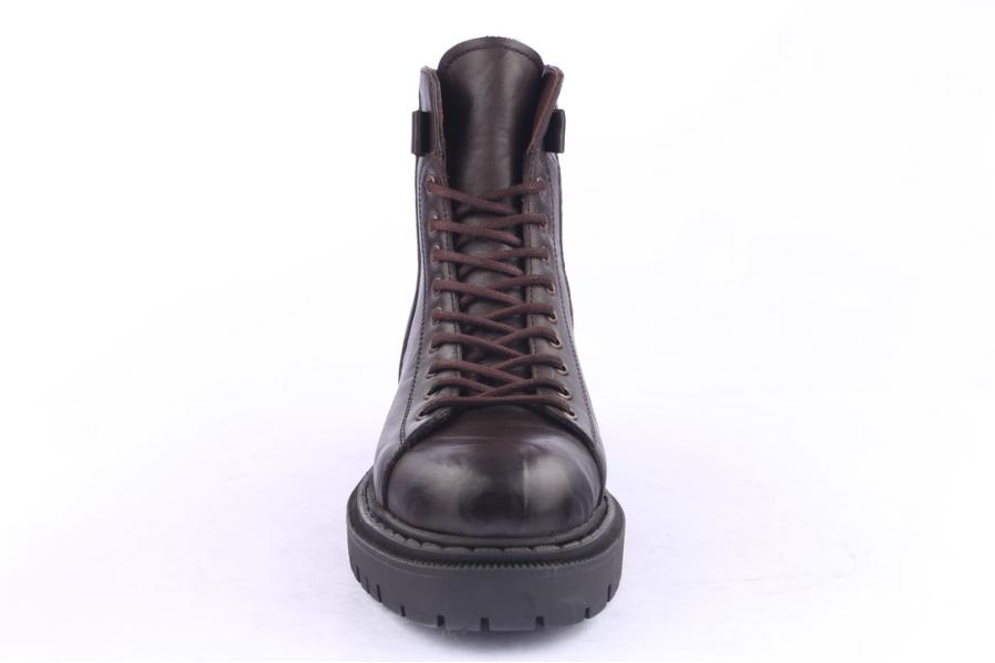 D.moro Shoes Men Leather Ankle Boots For Winter: M028 Brown (Wholesale)