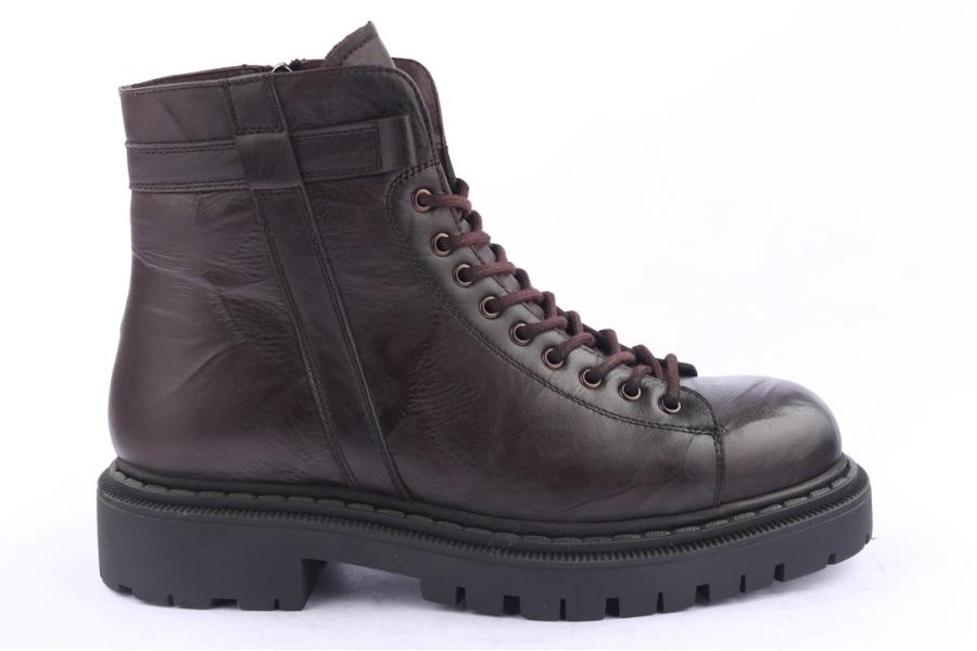 d.moro shoes Men Leather Ankle Boots for Winter: M028 Brown (Wholesale)