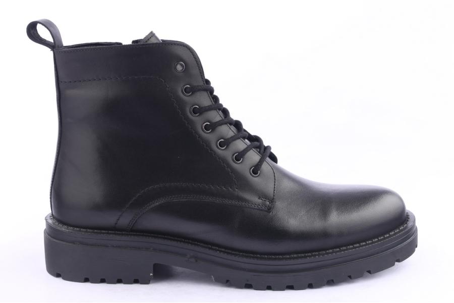 d.moro shoes Men Leather Ankle Boots for Winter: M029 Black (Wholesale)