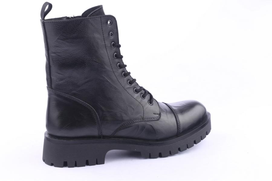D.moro Shoes Men Leather Ankle Boots For Winter: M03 Black (Wholesale)