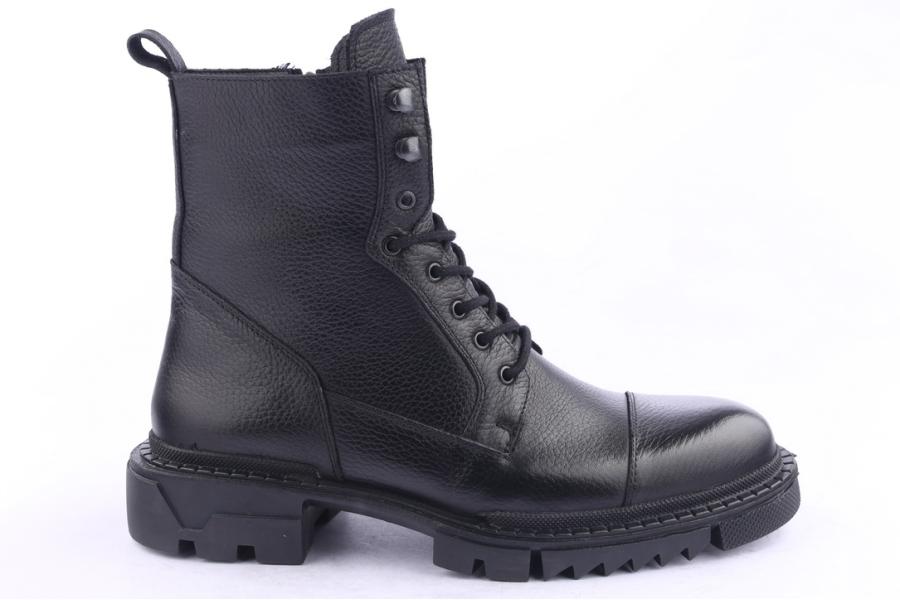 d.moro shoes Men Leather Ankle Boots for Winter: M032 Black (Wholesale)