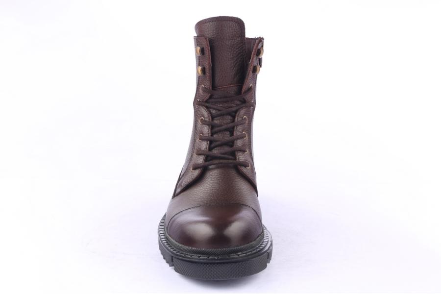 D.moro Shoes Men Leather Ankle Boots For Winter: M032 Brown (Wholesale)