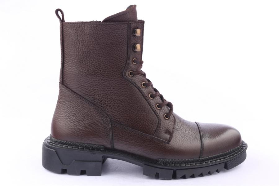 d.moro shoes Men Leather Ankle Boots for Winter: M032 Brown (Wholesale)