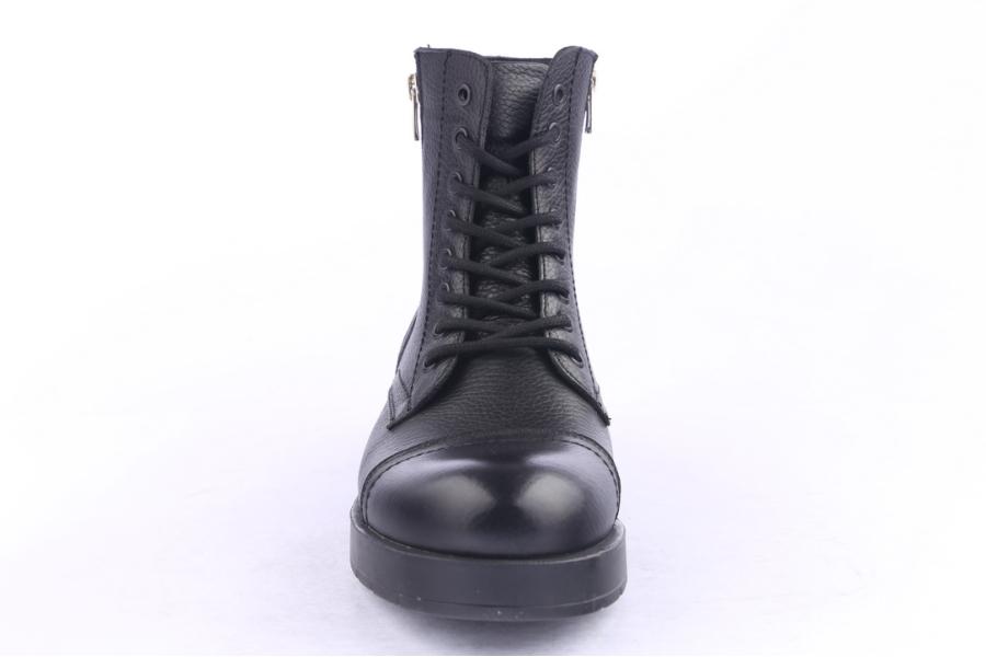 D.moro Shoes Men Leather Ankle Boots For Winter: M035 Black (Wholesale)