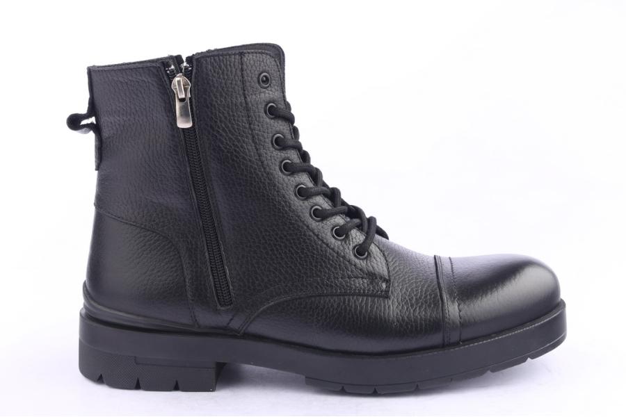 d.moro shoes Men Leather Ankle Boots for Winter: M035 Black (Wholesale)