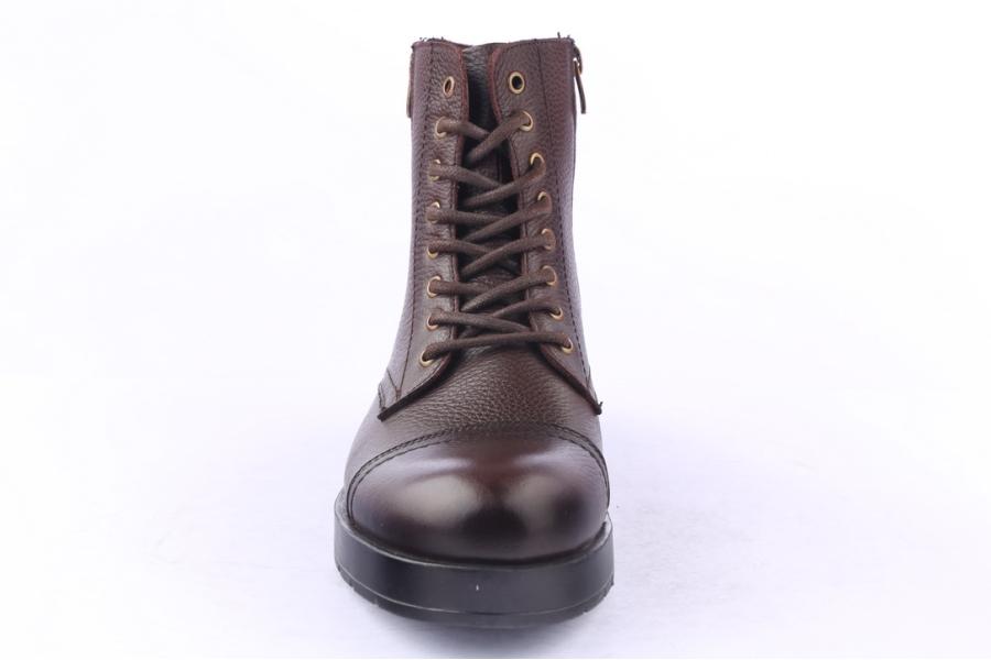 D.moro Shoes Men Leather Ankle Boots For Winter: M035 Brown (Wholesale)