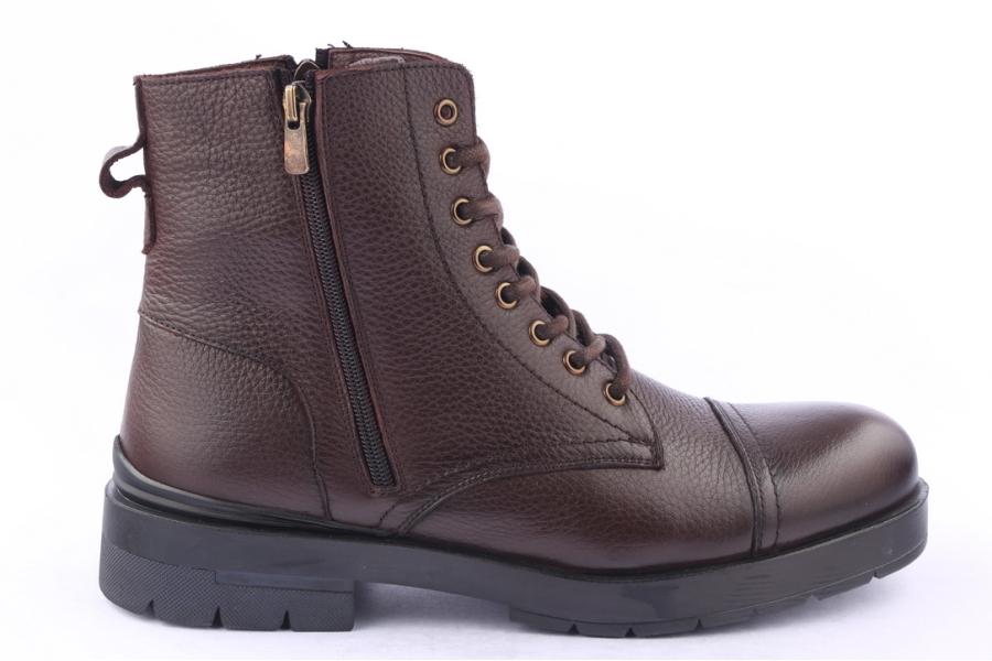 d.moro shoes Men Leather Ankle Boots for Winter: M035 Brown (Wholesale)