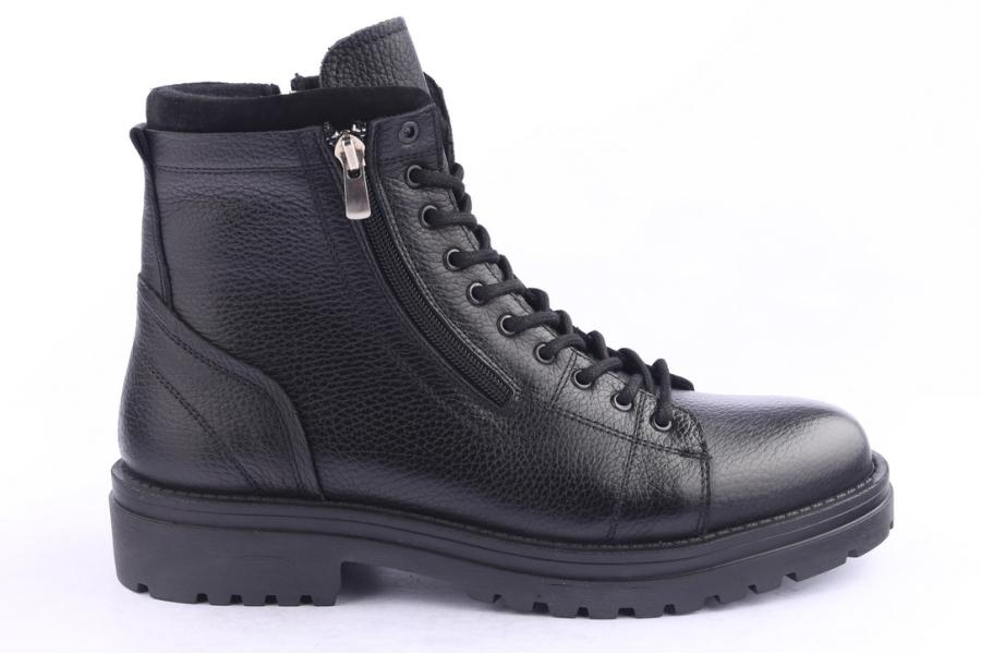 d.moro shoes Men Leather Ankle Boots for Winter: M036 Black (Wholesale)