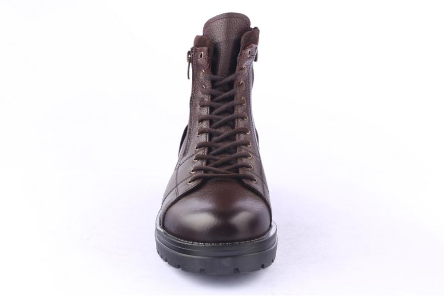 D.moro Shoes Men Leather Ankle Boots For Winter: M036 Brown (Wholesale)