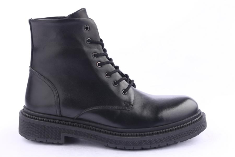 d.moro shoes Men Leather Ankle Boots for Winter: M038 Black (Wholesale)