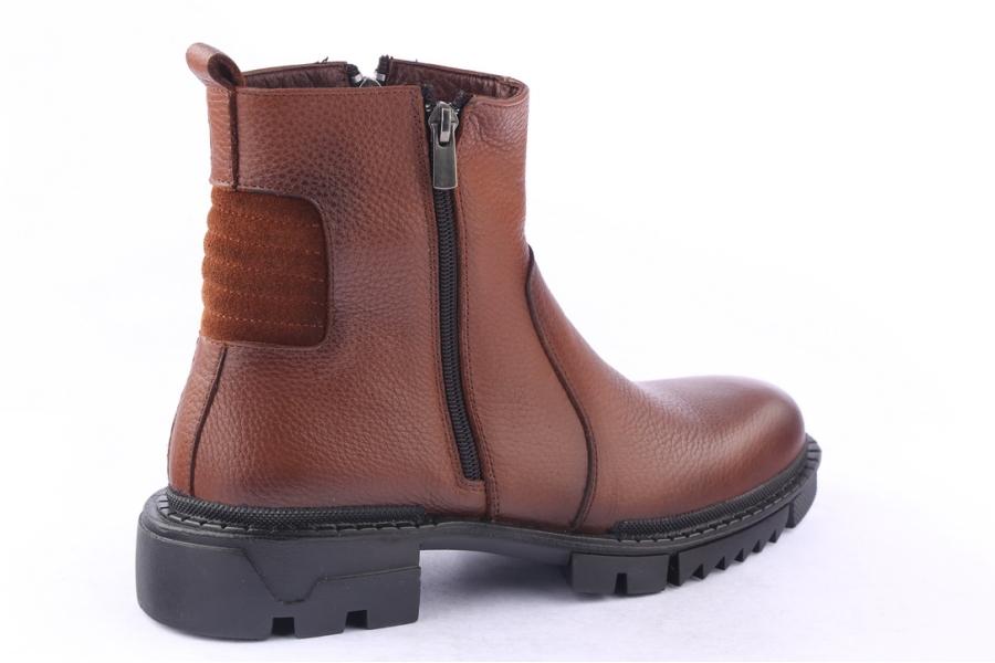 D.moro Shoes Men Leather Ankle Boots For Winter: M039 Tan (Wholesale)