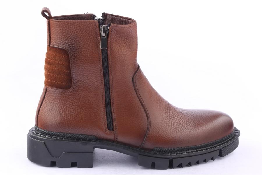 d.moro shoes Men Leather Ankle Boots for Winter: M039 Tan (Wholesale)