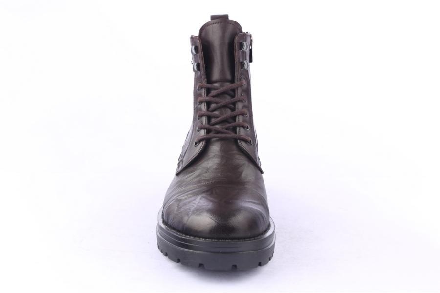 D.moro Shoes Men Leather Ankle Boots For Winter: M040 Brown (Wholesale)