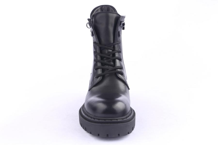 D.moro Shoes Men Leather Ankle Boots For Winter: M044 Black (Wholesale)