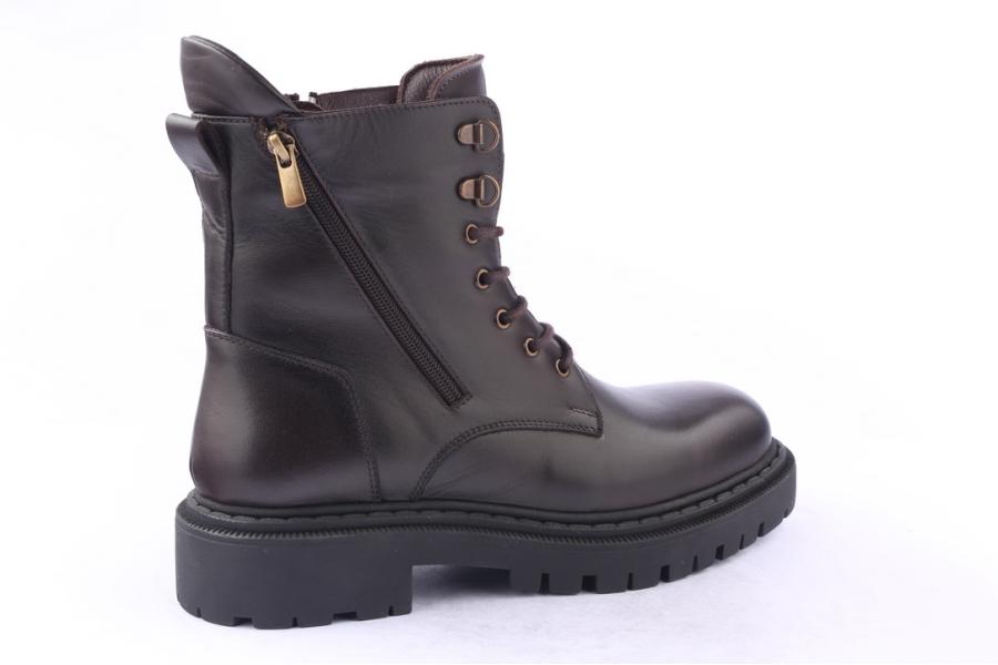 D.moro Shoes Men Leather Ankle Boots For Winter: M044 Brown (Wholesale)