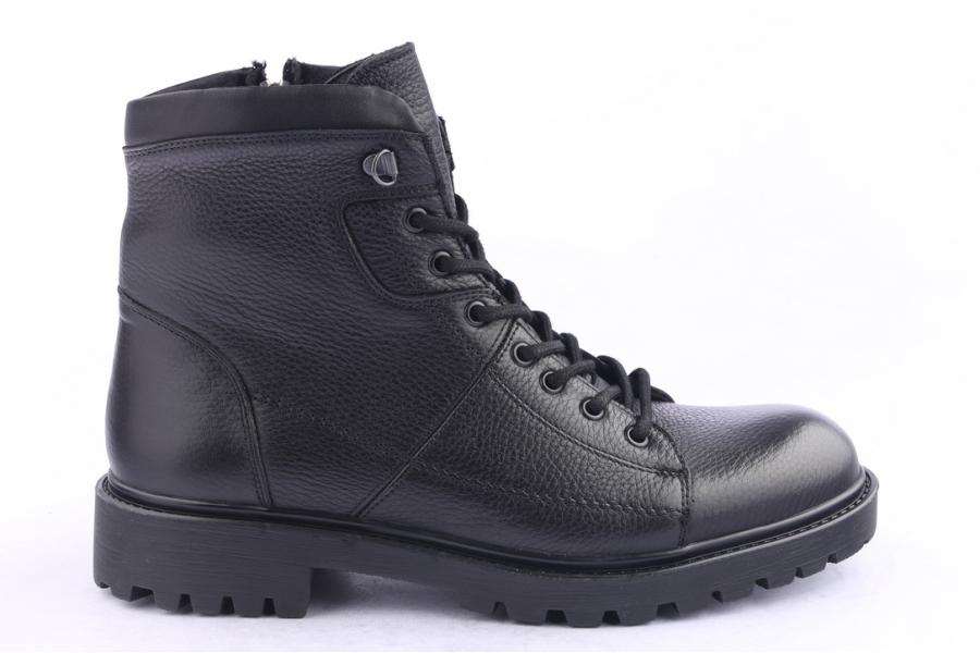 d.moro shoes Men Leather Ankle Boots for Winter: M045 Black (Wholesale)