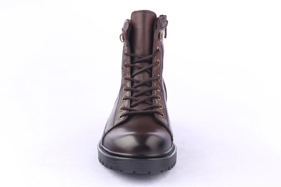 D.moro Shoes Men Leather Ankle Boots For Winter: M045 Brown (Wholesale)