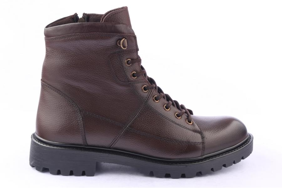 d.moro shoes Men Leather Ankle Boots for Winter: M045 Brown (Wholesale)