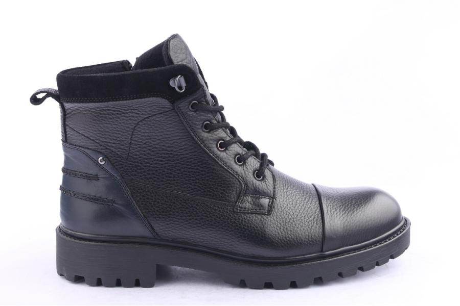 d.moro shoes Men Leather Ankle Boots for Winter: M046 Black (Wholesale)
