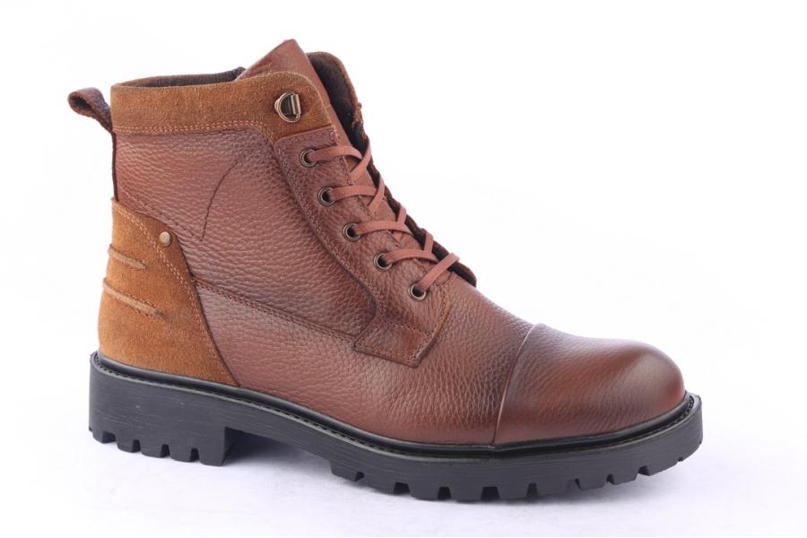 D.moro Shoes Men Leather Ankle Boots For Winter: M046 Tan (Wholesale)